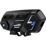 Fodsports M1-S Pro Motorcycle Bluetooth Headsets, 8 People Motorbike Communication System, Bluetooth Intercom Up to 2000M, Universal Wireless Interphone with Noise Cancellation, Handsfree, Waterproof