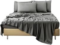 Bedlifes Twin Sheets Set- Cooling Sheets-Ultra Soft-Silky-Breathable-Deep Pocket- 1800 Series Bedding Set Microfiber Bed Sheets Twin Size Dark Grey 3 Pieces