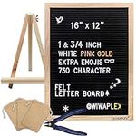 WIWAPLEX Black Felt Letter Board,Wo