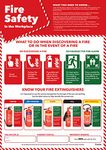 Fire Safety in the Workplace | Health and Safety Posters | Laminated Gloss Paper 420mm x 594mm (A2) | Health and Safety Office and Commercial Wall Charts | Education Charts by Daydream Education