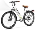 Cybervelo 1000 Peak Electric Bike for Adults,up 80 Miles Removable Battery Ebike, 26" Electric Mountain E Bike with 7-Speed,Adult Electric Bicycles for Commute Beach Snow