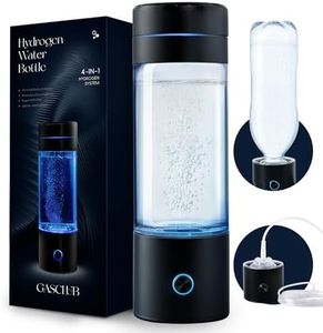 GasClub Hydrogen Water Bottle Generator, 3000 PPB Portable Hydrogen Water Machine with SPE/PEM Technology, Rechargeable Hydrogen Water Ionizer Machine for Home, Office, Gift