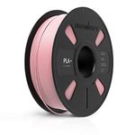 NUMAKERS PLA+ 3D Printer Filament, 1.75mm, Dimensional Accuracy +/- 0.03 mm, 1 kg Spool (2.2 lbs), Compatible with Most FDM Printers (Pink)