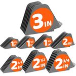 Mega Hair Clipper Guards, Extra Long 3 Inch Hair Clipper Guide Combs Large Guide Comb Set 3”, 2.75”, 2.5”, 2.25", 2", 1.75", 1.5", 1.25" Fits Most Wahl Full Size Hair Clippers