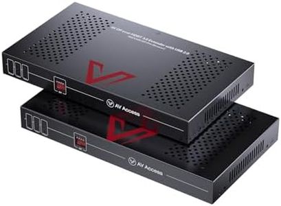 AV Access 4K DisplayPort KVM Extender DP Over Ethernet HDBaseT 3.0 PoE, Uncompressed 4K Transmission up to 100m/330ft, 144-240Hz, 4*USB 2.0 Ports, 2-Way Audio, Zero Latency (4KEX100-DP-Pro)
