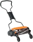 Fiskars Push Reel Lawn Mower, StaySharp Max, Manual Eco-Friendly Cordless Grass Trimmer, 18" Cut Width