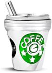 LSxAB Coffee Cup Charm Compatible with Pandora Charms Bracelets