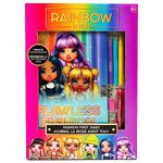 Rainbow High Fashion First Diary, Diary with Lock & Key, Includes Stickers, Gel Pen, Mini Markers & More