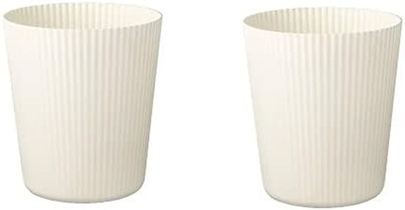 Ikea TSSP Plant Pot, White 12 cm (4 ¾ ") (2)