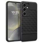 CASEOLOGY by Spigen Parallax Back Cover Case Compatible with Samsung Galaxy S24 Plus [Military Grade Drop Protection] Ergonomic 3D Hexa Cube Designed Galaxy S24 Plus Case (TPU and PC | Matte Black)