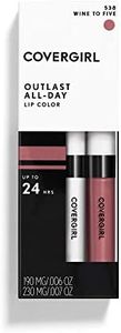 Covergirl Outlast All-day Moisturizing Lip Color, Wine To Five, Pack of 2