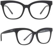 DIFF Winston Designer Cat Eye Blue Light Blocking Glasses for Women, Matte Black