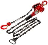 TOHO HSH-616 OP Lever Block/Ratchet Puller Hoist with Overload Protection (0.75 Ton, 10 Foot Chain)