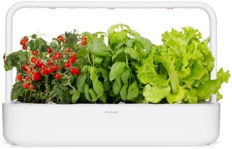 Click & Grow Smart Garden 9 Indoor Herb Garden Kit with Grow Light, White