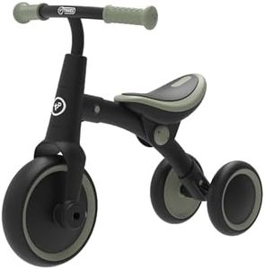 TP Toys 704 Balance Bike to Trike, 2-in-1 Ride for Toddlers, Adjustable Seat, Removable Pedals, Indoor & Outdoor Use, Ages 18 Months+, Forest Green, Develops Confidence & Motor Skills, Max Weight 25kg