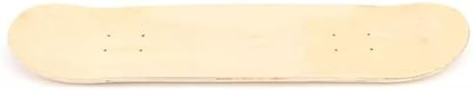 Jade Deals 80×20cm Skateboard Deck – 7-Ply Maple, Double Kicktail, Customisable Blank Surface, Durable for Street/Park/Ramp Skating (All Skill Levels)