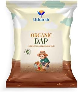 Utkarsh Organic DAP Fertilizer for Plants, Home & Garden - 5 Kg Granules, 100% Water Soluble, Bio DAP Fertilizers & Manure for Plants Growth | Improves Flowering, Fruiting & Vegetables; Pack of 1
