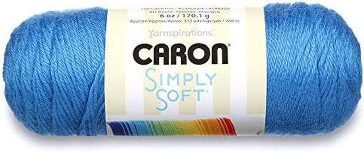 Caron Simply Soft Yarn, 6 Ounces/315 Yards, Cobalt Blue