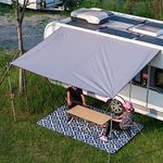 Dulepax Awning Caravan Awning with Piping, Car Camping Awnings, 3000 mm Waterproof and UV-Resistant, Suitable for SUVs, Vans and Motorhomes, 3.5 m x 2.45 m