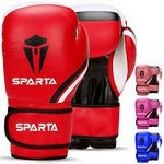 oxing Gloves for Training, Muay Thai, Sparring, Kickboxing, Fighting, Focus Pads, Punch Bag Mitts, Martial Arts, Workout Gloves, | 6oz, 8oz, 10oz, 12oz, 14oz, 16oz | Men & Women (Red, 8oz)