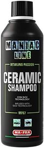 Ma-Fra, Maniac Car Detailing Line, Ceramic Shampoo con SiO2 Technology, Shampoo Auto 3in1 Concentrato, Lava, Sigilla la Carrozzeria, Protegge l'Auto da Agenti Chimici per 90 Giorni, Formato da 500ml