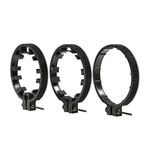 Movo FR3 Adjustable Follow Focus Ring Set of 3 with 65mm, 75mm and 85mm Lens Gear Rings (Standard 32 Pitch - 0.8 mod)