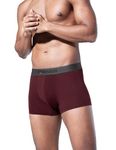 DAMENSCH Men Deo-Soft Supima Modal Trunks-Pack of 1-Wayde Red-Medium