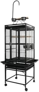 A&E Cage Co. Play Top Cage with 5/8" Bar Spacing, 24"x22", Black