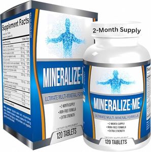2-Month Multi-Mineral Supplement Complex (All-in-1) Iron Free Formula Blend Support Nutrients | High-Potency Multiminerals | Essential Trace Minerals | Natural Multimineral Supplements | 120 Tablets