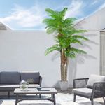 AnTing 8.5ft Fake Palm Tree Triple 