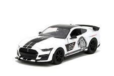 Bigtime Muscle 1:24 2020 Ford Mustang Shelby GT500 Die-Cast Car, Toys for Kids and Adults(White)