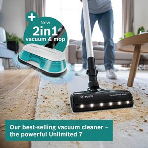 Bosch Unlimited 7 Aqua Cordless Vacuum Cleaner – White