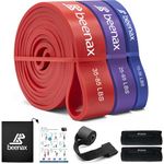 Beenax Resistance Bands Pull Up Assist Bands Set - Thick, Heavy Different Levels Workout Exercise Bands for CrossFit, Powerlifting, Muscle and Strength Training, Stretching, Mobility, Yoga - Men Women