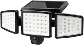 Lepro Solar Security Lights, 1200LM Solar Floodlights Motion Sensor with 360 Degree 3 Adjustable Heads, IP65 Waterproof, Wide Lighting Angle Solar Lights Outdoor for Yard Garage Pathway