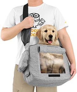Pet Sling Carrier for Dog Cat - Fit 20 Pounds Small, Medium, Large Dog, Hand Free Carrier Bag for Daily Walk, Outdoor & Indoor Activity, Weekend Adventure