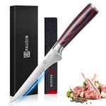 PAUDIN 6 Inch Filleting and Boning Knife - German High Carbon Stainless Steel Blade with Comfortable Wooden Handle for Home and Restaurant - Gift Box