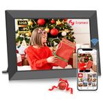 FRAMEO Digital Photo Frame WiFi -10.1 Inch 1280x800 HD IPS Touch Screen- Smart Electronic Digital Picture Frame, Built in 32GB Memory Auto-Rotate, Wall Mountable, Micro SD, Share Photos/Videos