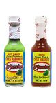 Habanero Sauce Bundle with El Yucateco Red Habanero Sauce 120ml x1 and Green Habanero Sauce 120ml x1 (Pack of 2 Mixed Bundle)