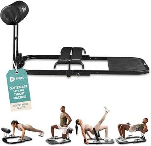 Lifepro GluteBlast Hip Thrust Machine - Premium Squat & Glute Machine Workout Equipment for at Home Gym with Resistance Bands - Multipurpose Glute Bench Targets Glutes, HIPS & Thighs