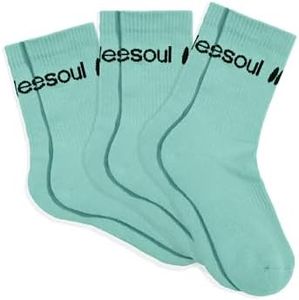 doublesoul Men & Women 3 Pack Crew Socks, High Socks, Organic Cotton