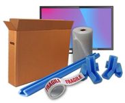 48 inch TV LCD Double Wall Premium Cardboard Box WITH Extra Bubble Plasma Screen Picture Artwork Frame House Removal Moving Protection Kit (1200 x 180 x 820mm))