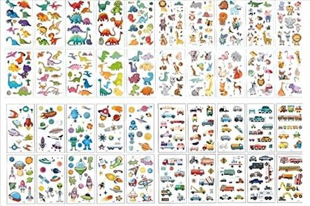 40 Sheets Temporary Tattoos Sticker for Kids,Waterproof Mixed Style Cartoon Children's Fake Tattoos Stickers (Pattern 2)