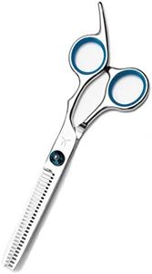 FARRAY Hair Cutting Scissors Thinning Shears，6.5 Inch Professional Stainless Steel Barber Hair Scissors，for Both Salon and Home Use (Silver)