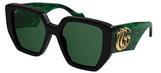 Gucci GG0956S Black/Green 54/19/145 women Sunglasses, One Size