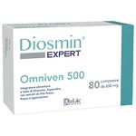 Diosmin Hesperidin Blood Circulation Tablets Dulàc, 80 Tablets for Hemorrhoids Treatment, Leg Circulation and Piles with Diosmin, Hesperidin, Red Vine, Butcher's Broom, Horse Chestnut - Omniven 500