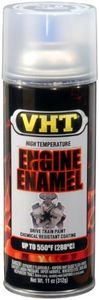 VHT SP145-6PK 550° Engine Enamel High Heat Spray Paint – Gloss Clear – 11 oz. Aerosol Can, Pack of 6