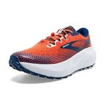 Brooks Men's Caldera 6 Sneaker, Firecracker/Navy/Blue, 10.5 UK