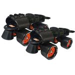 jaspo Insane Adjustable Roller Blade Skates Suitable For Age Group (6-14 Years, Unisex, Speed_Wheel, Orange)