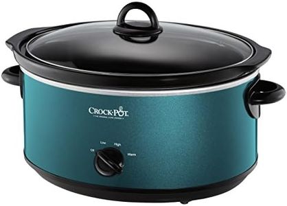 Crockpot Manual 7-Quart Slow Cooker, Turquoise