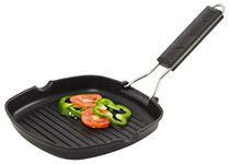 Home Centre Medleys-Duncan Solid Black Aluminium Grill Pan - 21 cm L